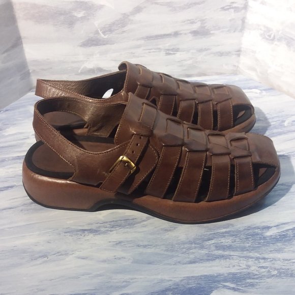 Dansko  Men\'s Brown Leather Fisherman Sandals size 9 main image 7
